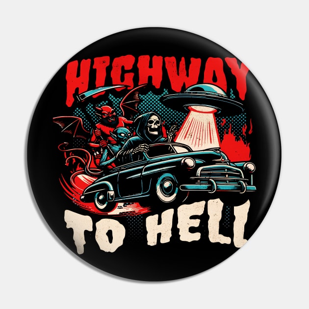 Highway to hell skull Pin by Smentparkchanyeol