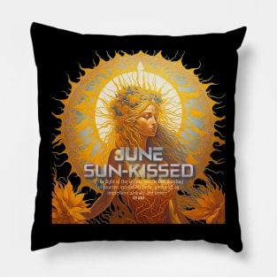 June zodiac Sun Kissed Pillow