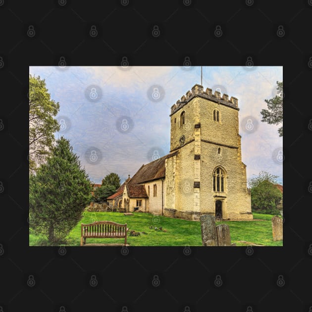 Hampstead Norreys Church Tower by IanWL