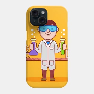 Cute Chemist Cartoon Phone Case