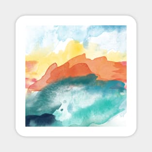 High Tide Abstract #watercolor #painting Magnet