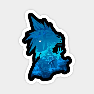 Strife Final Fantasy Negative Space Magnet