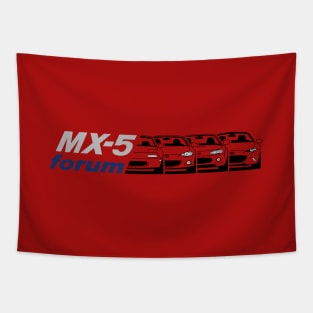 MX5-Forum logo Gris+Azul+Negro Tapestry