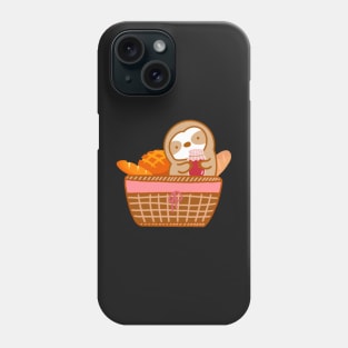 Cute Bread and Jam Sloth Phone Case