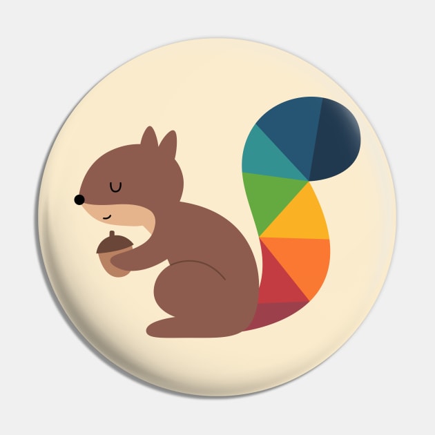 Rainbow Squirrel Pin by AndyWestface