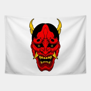 smile oni mask Tapestry