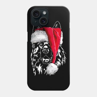 Funny German Shepherd Dog Santa Christmas dog mom Phone Case