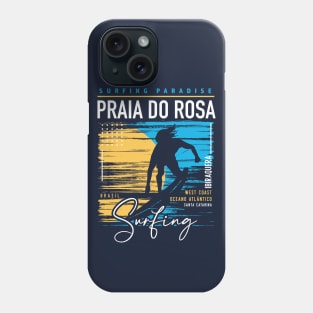 Retro Praia do Rosa Surfing // Surfers Paradise // Surf Brazil Phone Case