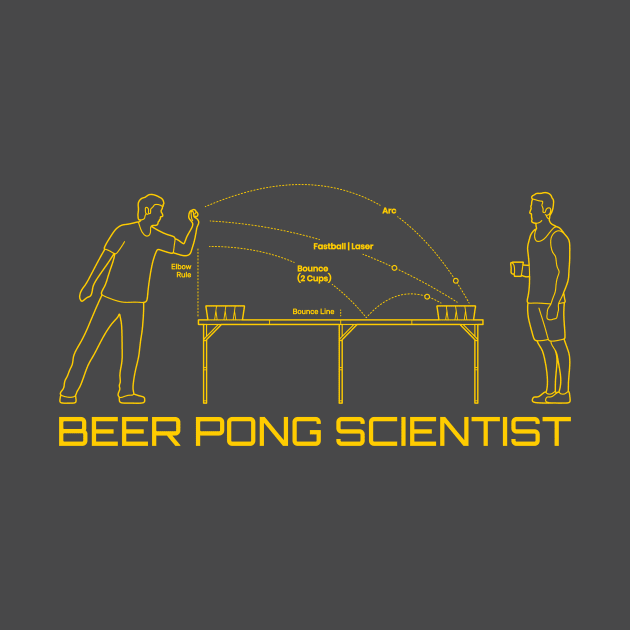 Beer Pong Scientist, Funny Drinking Games by CreativeUnrest