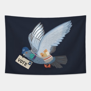 Vote by Carrier Pigeon Tapestry