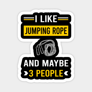 3 People Jump Jumping Rope Rope Skipping Magnet