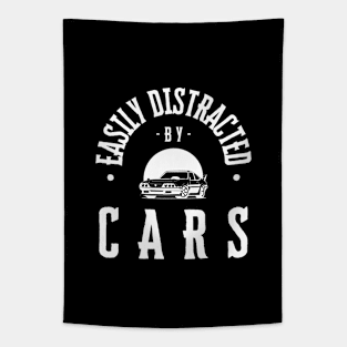 Easily Distracted By Cars Tapestry