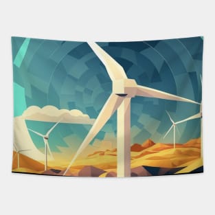 Wind Turbine Park Green Energy Tapestry