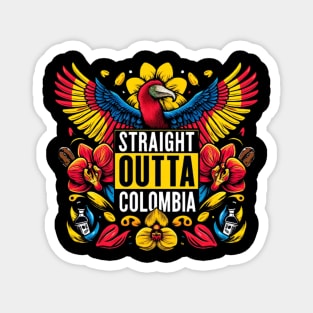 Straight Outta Colombia Magnet