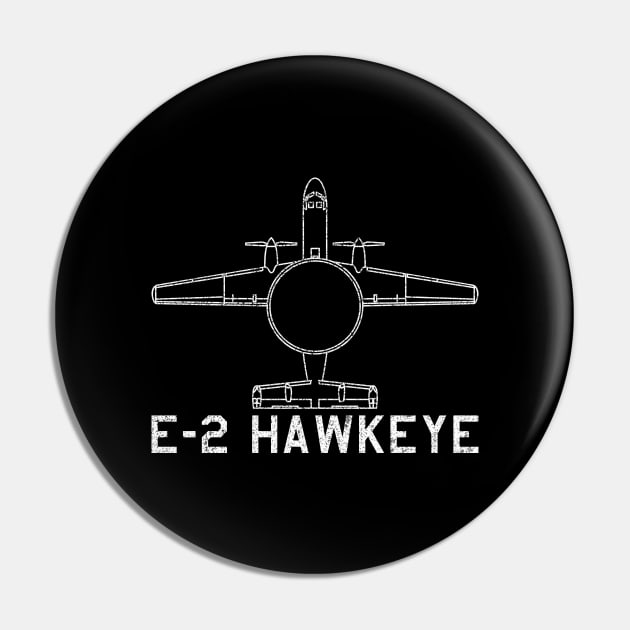 E-2 Hawkeye Airplane Aircraft Blueprint Plane Art Pin by Battlefields