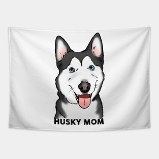 Husky Mom Smiling Husky Tapestry