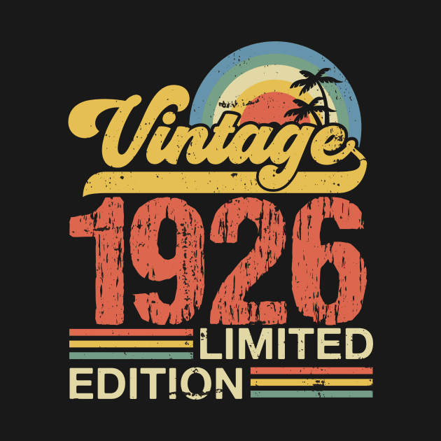 Retro vintage 1926 limited edition by Crafty Pirate 