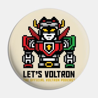 Let's Voltron Podcast (Official Square Logo) Pin