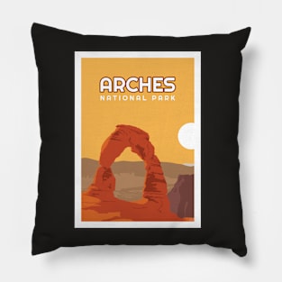 Arches National Park T Shirt Delicate Arch Utah Gift Pillow