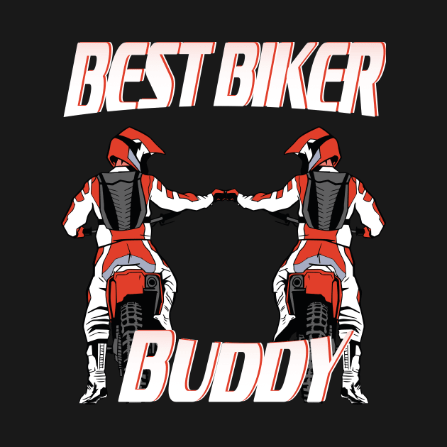 Best Biker Buddy Motorcycle Friendship Gift by Shirtglueck