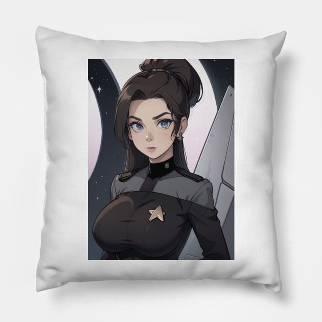 symbiote space woman Pillow by mindworldz