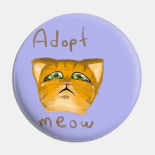 Adopt Meow Pin