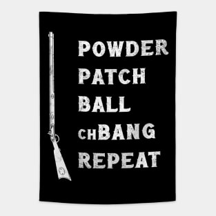 Muzzleloader Powder Patch Ball Repeat Tapestry