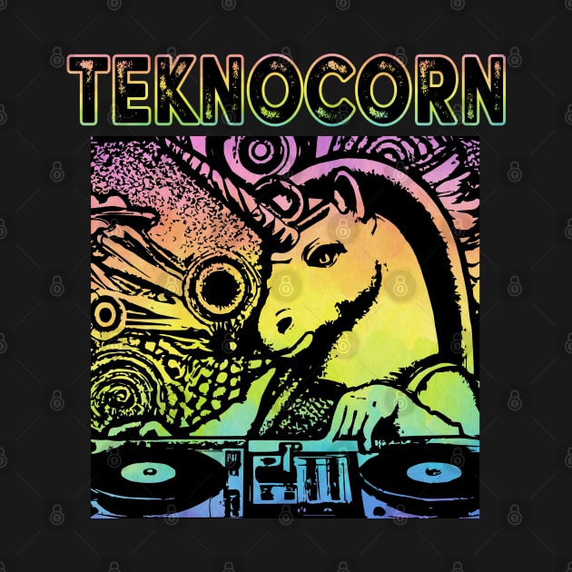 Teknocorn Unicorn DJ Soundsystem Keta by T-Shirt Dealer