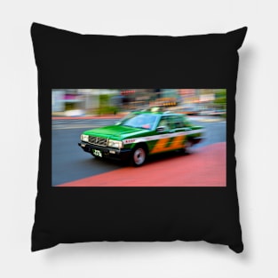 shinjuku taxi zooms by Pillow