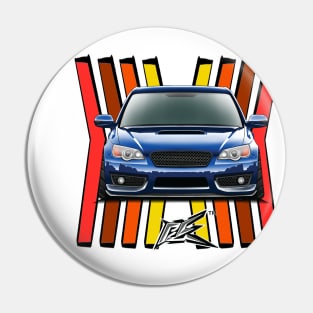 subaru legacy b4 rally blue Pin