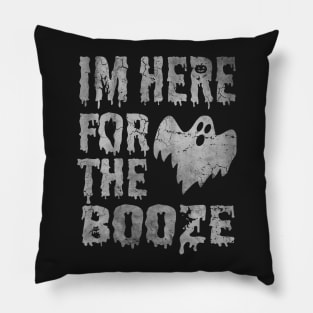 Im Here For The Booze Halloween Pillow