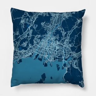 Hiroshima - Japan Peace City Map Pillow