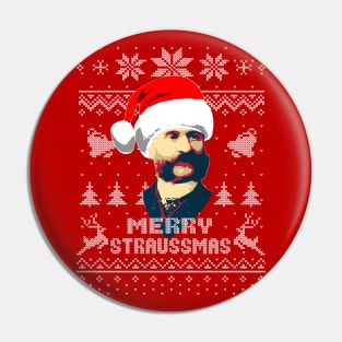 Johan Strauss Merry Straussmas Pin