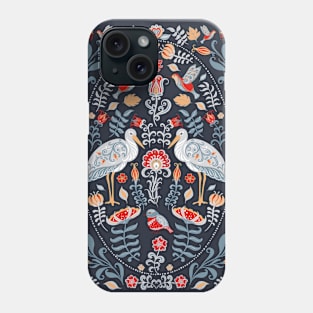 Storks and Flowers Phone Case