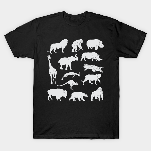 Discover Wild animals silhouettes - Wild Animals - T-Shirt