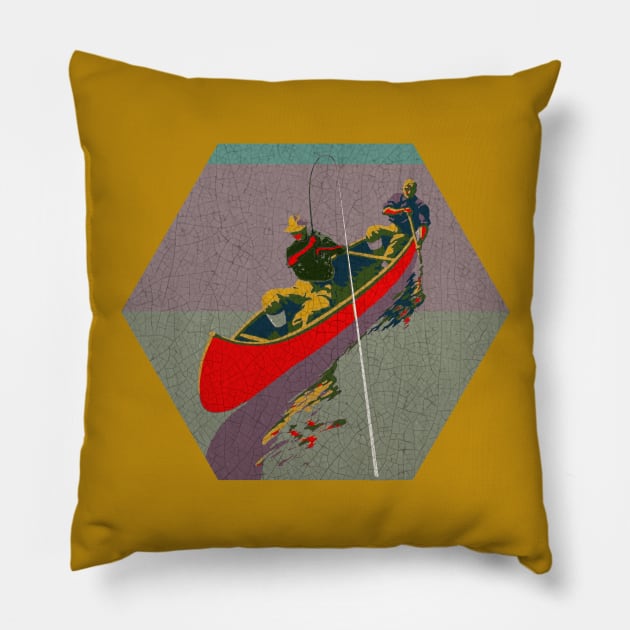 Canoe Pillow by Midcenturydave