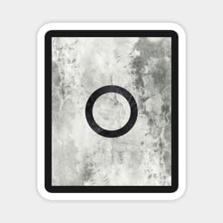 Concrete Circle Texture Magnet