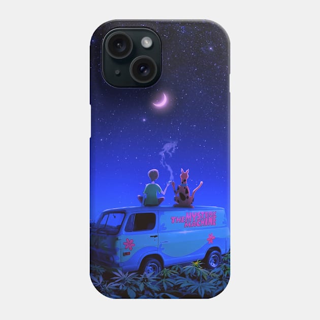 Un descanso después de resolver misterios 🌙 Phone Case by julianmajinstore