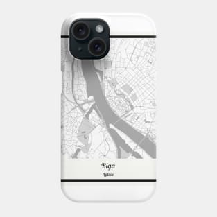 Map of Riga - Latvia Phone Case