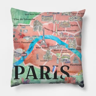 Paris, France Pillow