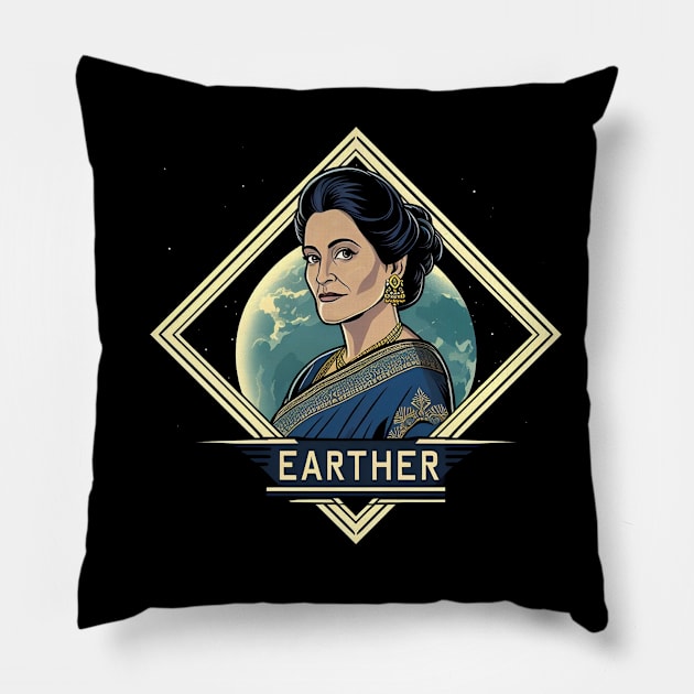 Earther Politician - Sci-Fi Pillow by Fenay-Designs