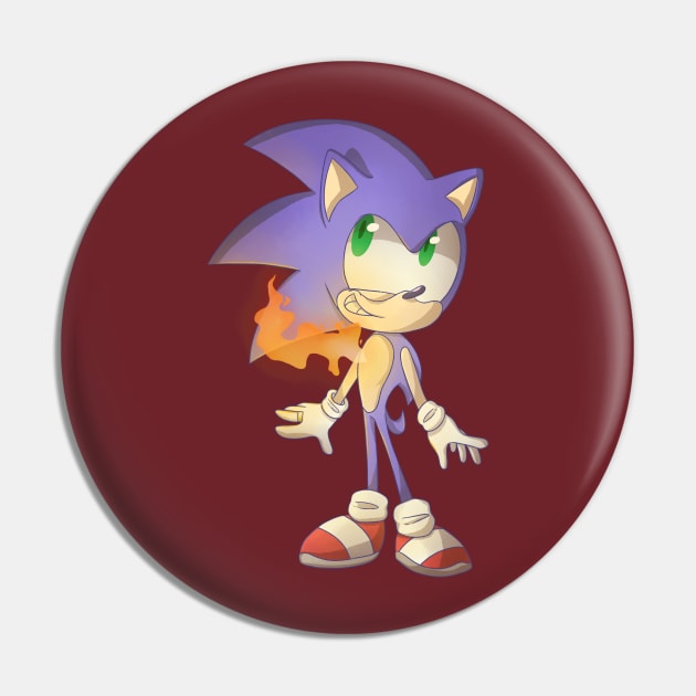 Sonic the Hedgehog Pin by SpookytheKitty2001