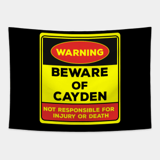 Beware Of Kayson/Warning Beware Of Kayson Not Responsible For Injury Or Death/gift for Kayson Tapestry