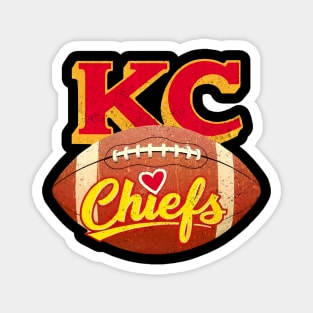 KC chiefs vintage style 2025 Magnet