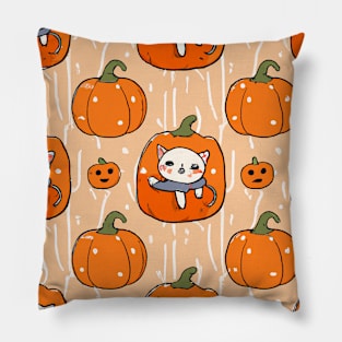 Cute Cat Drawing Pillow