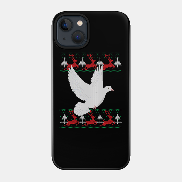 Ugly Christmas Pigeon Bird - Ugly Christmas - Phone Case