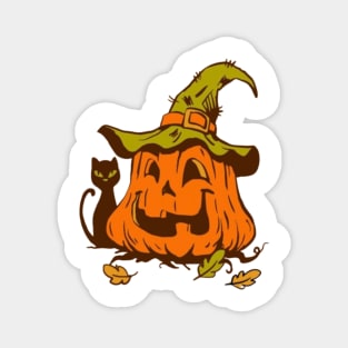 Halloween scary evil pumpkin funny pumpkin head Magnet