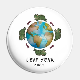 Leap Year 2024 Frog Tee Pin