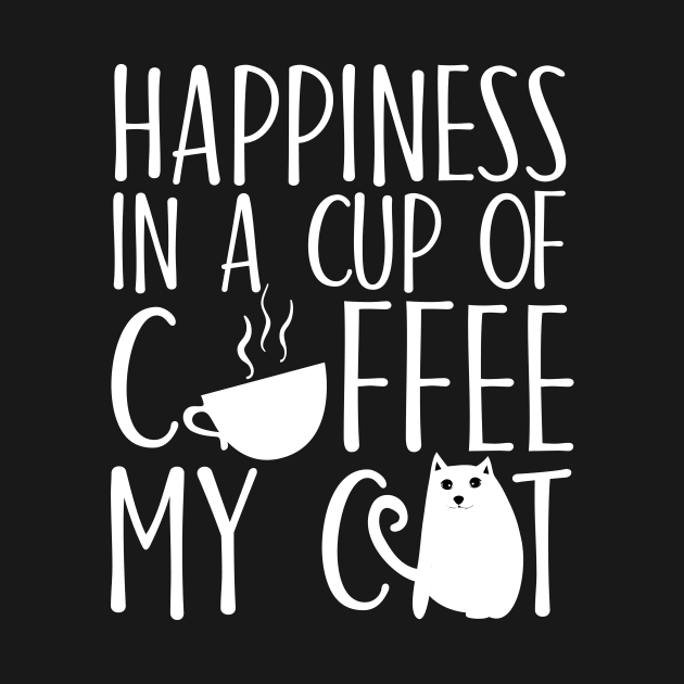 Happiness in a cup of coffee My cat by catees93