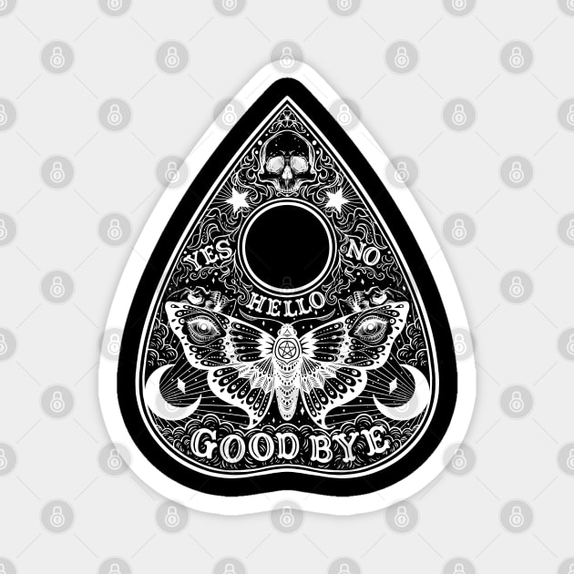 Ouija Planchette Board. Night Moth Magnet by OccultOmaStore